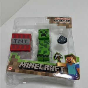 Minecraft Overworld Creeper Fully Articulated 3" Action Figure Series 1 Toy NIB